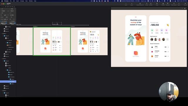 Figma to Dribbble Animation using Principle! смотреть онлайн