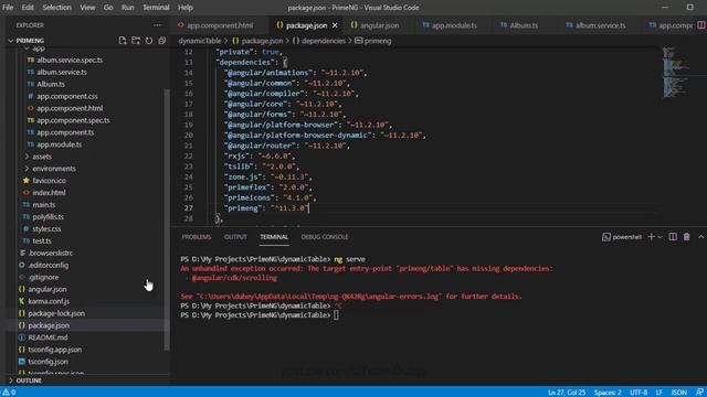 primeng table dynamic columns and sorting смотреть онлайн