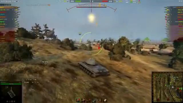 Как играть на ИС 8 Карта Огненная дуга! WoT Full HD смотреть онлайн