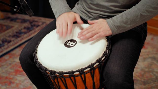 Meinl Percussion 13" Rope Tuned Headliner® Series Wood Djembe, Nile Series (HDJ4-XL) смотреть онлайн