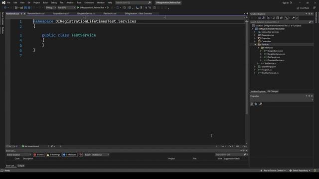 ASP.NET Dependency Injection Lifetimes | Время жизни сервисов