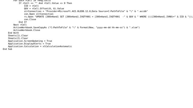 Code Review: VBA to MS-Access SQL query set(s) and outputs смотреть онлайн