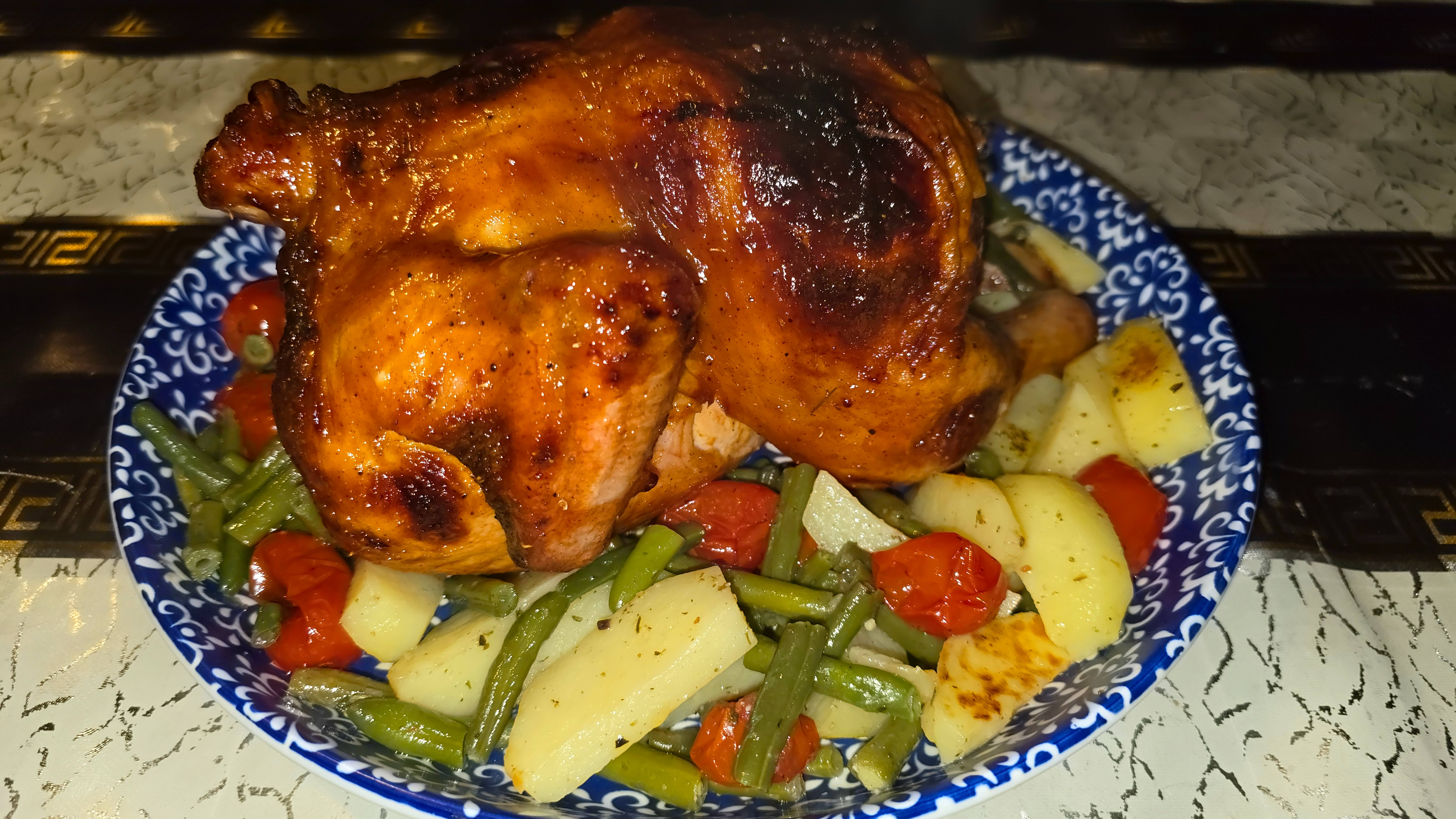 Курица на бутылке под парами тыквенного сока. смотреть онлайн