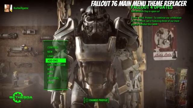 Fallout 4 Xbox One Mods|Fallout 76 Main Menu Theme Replacer смотреть онлайн