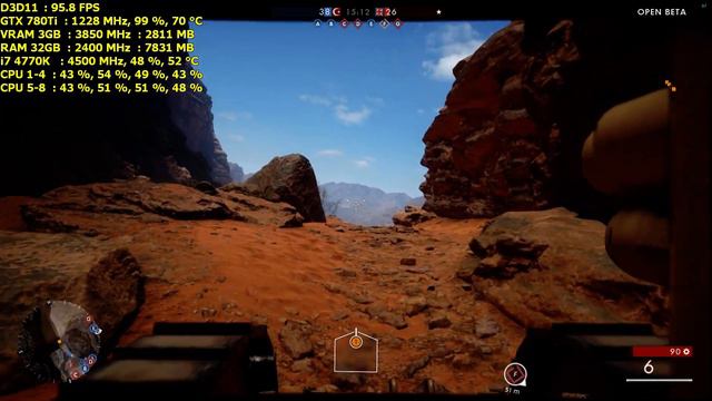 Battlefield 1 BETA - 1920x1080 - 4770K GTX 780 Ti смотреть онлайн