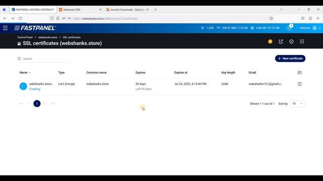 How to Create a Joomla Website in FastPanel Step by Step смотреть онлайн