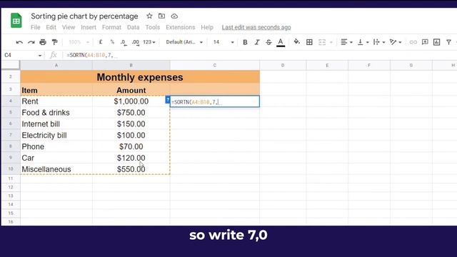 Create and Sort PIE CHARTS in GOOGLE SHEETS || Easy Tutorial 2022 смотреть онлайн