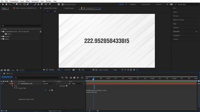 Tip 052 – How To Generate Random Numbers in After Effects смотреть онлайн
