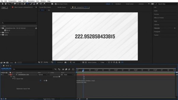Tip 052 – How To Generate Random Numbers in After Effects
