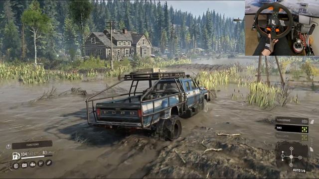 ASMR Gaming - Ford F-750 Realistic Offroading in Snowrunner | Fanatec (Wheel + Stick Shift) Gamepla смотреть онлайн
