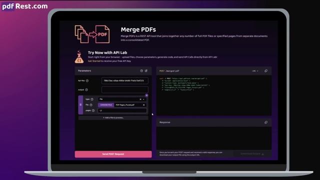 pdfRest Merge PDFs - REST API Tool смотреть онлайн