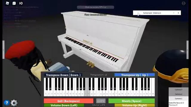 Fur Elise on roblox piano смотреть онлайн