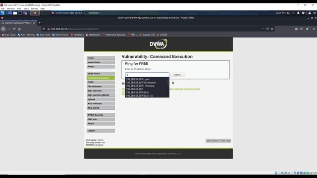 DVWA on Metasploitable 2 смотреть онлайн