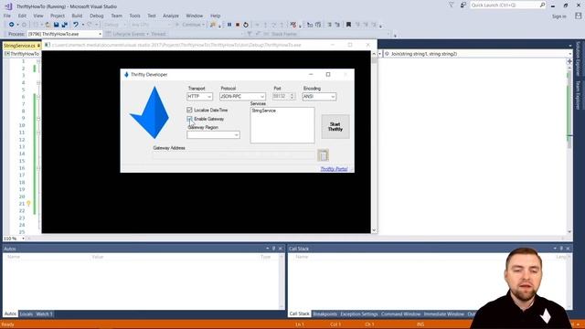 How to Build a .NET - C# JSON-RPC Web API in Visual Studio with Thriftly.io смотреть онлайн