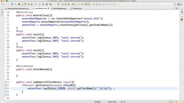 Extent Report In Selenium смотреть онлайн