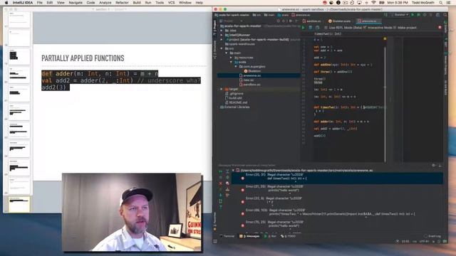 Just Enough Scala for Apache Spark Section 1.3 - Hands-on Scala with IntelliJ смотреть онлайн