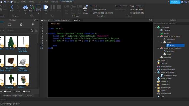 ROBLOX: How to create leaderstats & points смотреть онлайн