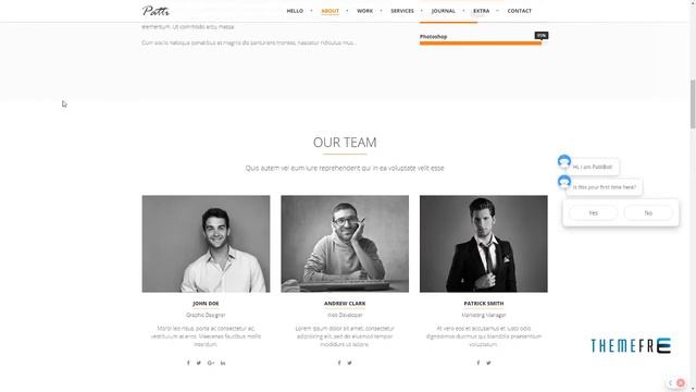 Patti - Parallax One Page WordPress Theme Caedmon Noble смотреть онлайн