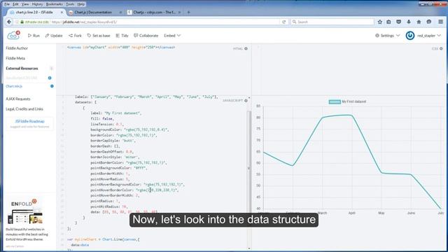 Chart.js 2.0 Tutorial - Line Chart смотреть онлайн