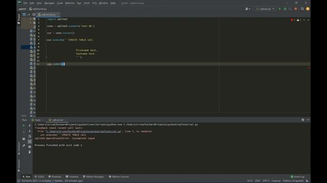 Creating a Database | Episode 1 | SQLite in Python смотреть онлайн