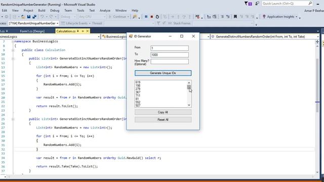 How to generate unique and random IDs in C# смотреть онлайн
