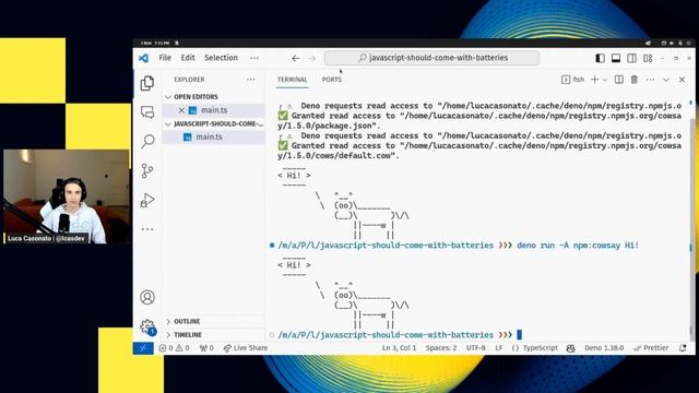 JavaScript Should Come With Batteries, by Luca Casonato смотреть онлайн