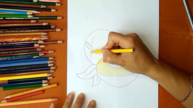 Как нарисовать персик. Онлайн-школа рисования "Малевашки" смотреть онлайн