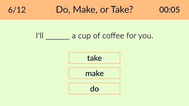 Тест: Do или Make – Знаете ли вы устойчивые сочетания с Do и Make? - DA English смотреть онлайн