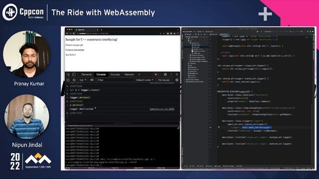 WebAssembly: Taking Your C++ and Going Places - Nipun Jindal & Pranay Kumar - CppCon 22 смотреть онлайн