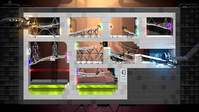 Bridge Constructor Portal уровень 43 Изобилие порталов смотреть онлайн