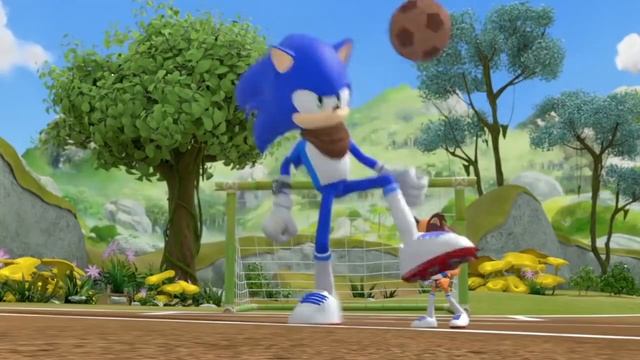 Sonic Boom Soccer Dance Scene Sticks and Amy Re-cut смотреть онлайн