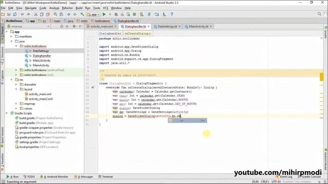 #30 Kotlin Android Tutorial | Datepicker смотреть онлайн