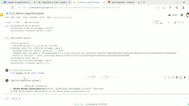 Apriori algorithm using python...... смотреть онлайн