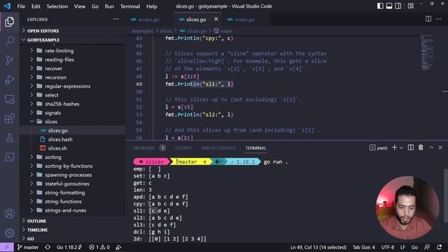 Learning Go - Arrays, Slices & Maps #3 смотреть онлайн