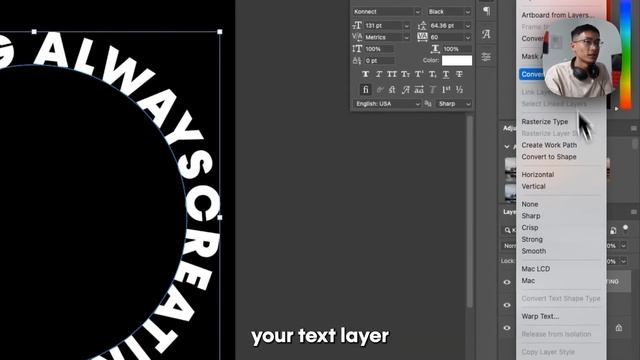 How to Create a TEXT SPIRAL Effect in Photoshop CC (Tutorial) смотреть онлайн