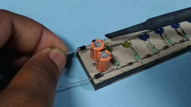 How To Make VU-meter, Easy & Simple/ Without IC: LED Meter For Audio Amplifier