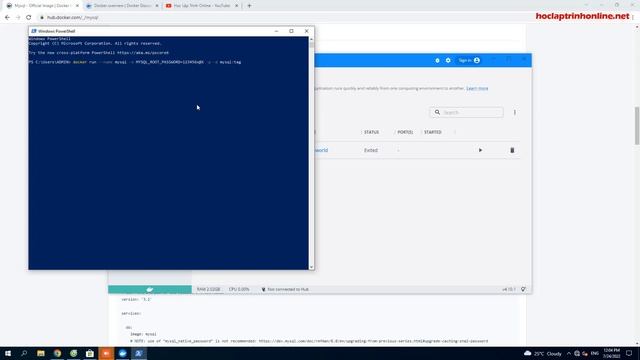 Download và cài đặt MySQL Image trên Docker Desktop смотреть онлайн