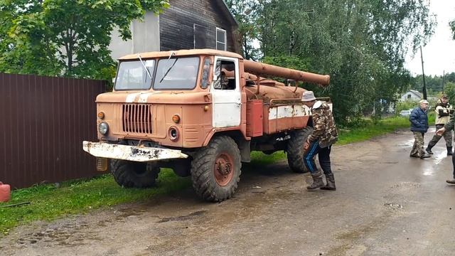 Газ 66 . Купили новую машину по цене метала ))) Первый запуск. смотреть онлайн