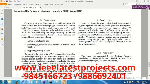 Enhanced Password Processing Scheme Based on Visual Cryptography and OCR смотреть онлайн
