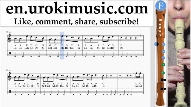 How to Play Recorder (B.) Alesso - REMEDY Tabs um-ih352 смотреть онлайн