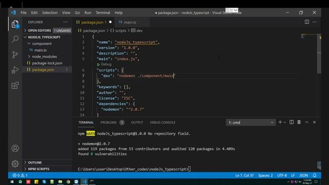 install typescript in nodejs смотреть онлайн