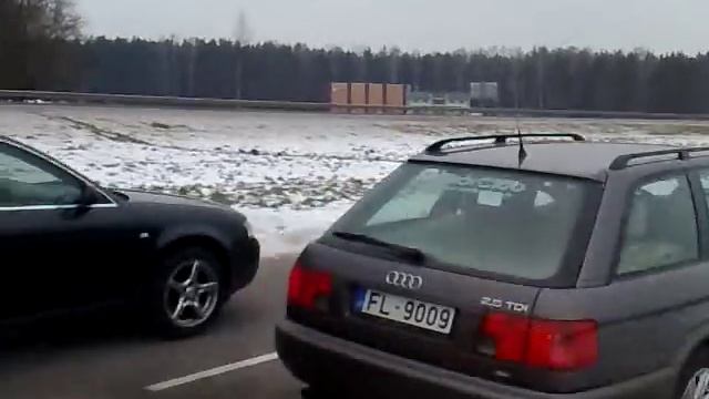 Audi a6 c4 2.5TDI chipped VS Audi a6 c5 2.4 V6 run N1 смотреть онлайн
