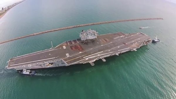 USS Saratoga Ends Final Voyage at the Port of Brownsville
