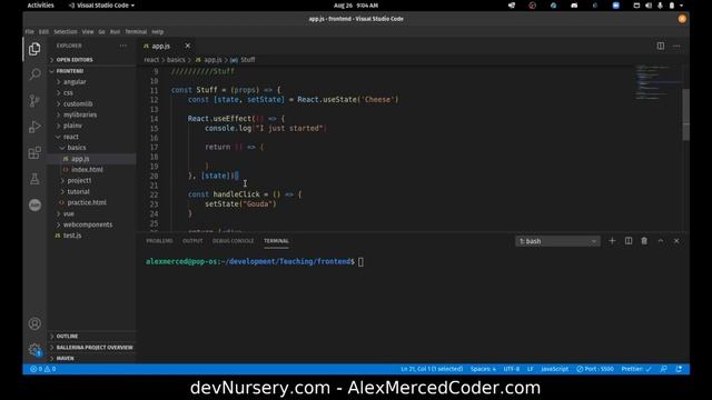 AM Coder - React 101 with Funcional Components # 2 - useEffect, Map смотреть онлайн