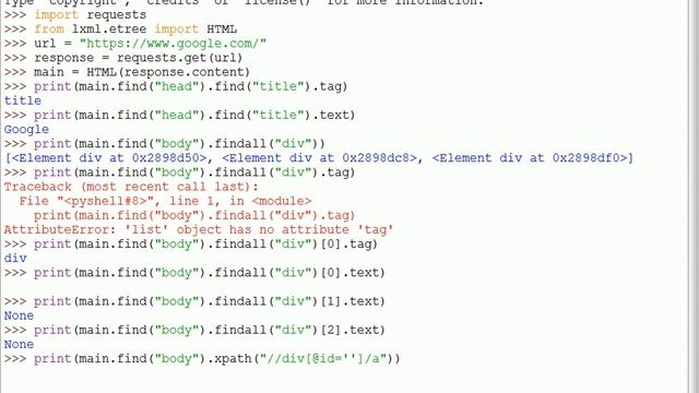 10_Python Networking Arabic (lxml ) смотреть онлайн