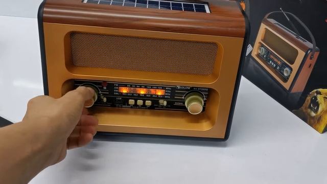 GOLON Radio FM RX-BT88SQ Retro Vintage Bluetooth Radio Speaker with Solar Rechargeable смотреть онлайн