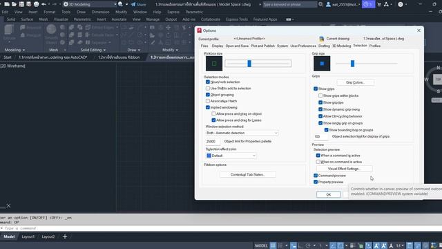 AutoCAD 2024 หลักสูตร 3D บทที่1 เริ่มต้นการใช้งานและการปรับแต่ครั้งแรก смотреть онлайн