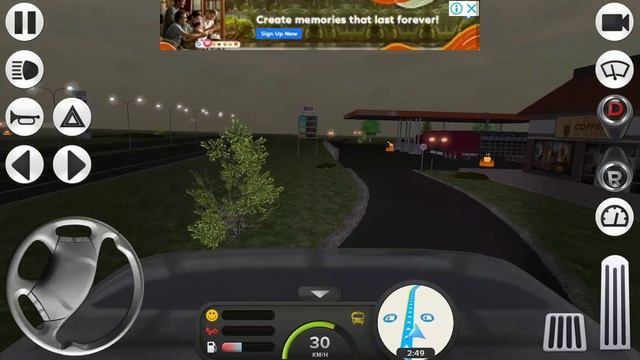 Coach Bus Simulator - Psycho driver gameplay #1 ??? | Android IOS gameplay walkthrough смотреть онлайн