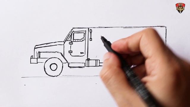 How to draw a Military vehicle easy | Taurus Art смотреть онлайн