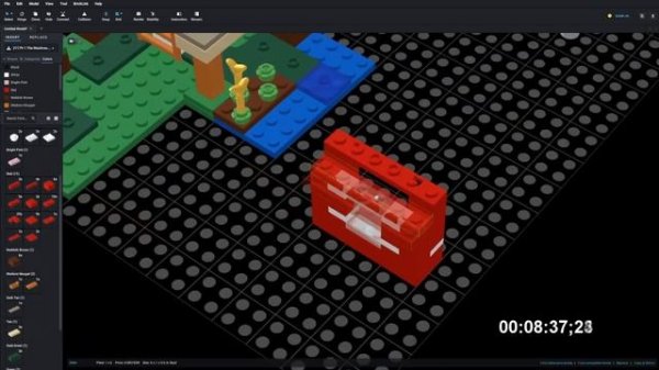 Lego 21179 The Mushroom House Speed Build Studio Bricklink LDD by PLegoBB